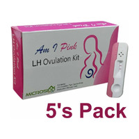 MICROSIDD Am I Pink LH Ovulation Kit(5 Tests, Pack of 5)