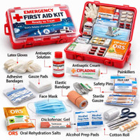 SADIK 0076 First Aid Kit(Home, Sports and Fitness, Vehicle, Workplace)