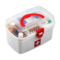 Nitron Plastic Rectangular Medicine Box,Multi Purpose Box First Aid Kit(Home, Sports and Fitness, Vehicle, Workplace)
