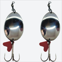 CORAL INDIA Spoon Stainless Steel Fishing Lure(Pack of 2, Size 30)
