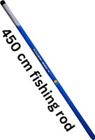 Abirs 14 ft fly 450 blue long Blue Fishing Rod(450 cm, 0.21 kg, Blue)