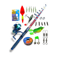 Old fish 7ft (210cm) Fishing Rod and Reel Combo Set Your Complete Angler's Arsenal Red Fishing Rod(210 cm, 0.12 kg, Red)