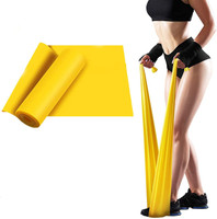 CARDIORAMA Professional Latex Resistance Theraband For WarmUp Stretching,Cardio,HomeFitness Fitness Band(Yellow, Pack of 1)