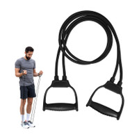 Manogyam Double Toning Tube Heavy Quality Band for Full Body Workout For Unisex Resistance Band(Multicolor, Pack of 1)
