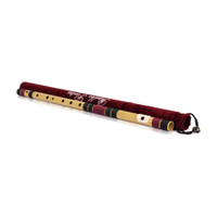 Radhe Flutes G Natural Base Right Hand With Velvet CoverPVCBlack & Maroon PVC Flute(68 cm)