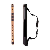 Sample G SCALE MIDDLE FLUTE 17 INCH SIZE 6 HOLES BANSURI FOR BEGINNERS Bamboo Flute(45 cm)