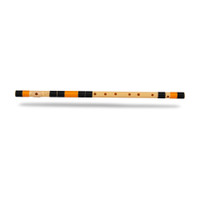 Radhe Flutes PVC Fiber F Natural Bansuri Base Octave Right Handed Flute PVC Flute(74 cm)