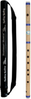 NEXTOMART Musical Regular C Natural 7 Hole Bamboo Flute Size 19 Inch Bansuri with Flute Bag Cover Free Bamboo Flute(48.5 cm)