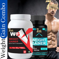 7Herbmaya Weight Gain Combo/Muscle Building Combo/Weight Gain Powder/Weight Gain Powder Combo(500 G, 60 Cap)