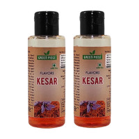 GREEN PIECE Kesar Flavor food Essence.(30gm x2)(Pack of 2) Kesar Kulfi Liquid Food Essence(60 ml)