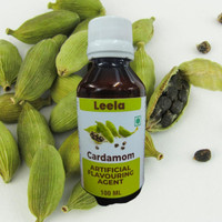 Leela Organic Elaichi/Cardamom Flavour for MilkShake,Baking,Ice Creams,Culinary Essence| Cardamon Liquid Food Essence(100 ml)