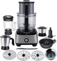gorek technologies GT-FP101-1300 Watt Premium Design Copper Motor Mixer Grinder Enhanced Inlet 1000 W Food Processor(Black)