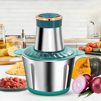 Shikshapatri Meat Grinder Food Processor Chopper Electric for Meat Vegetables Fruit Nut Puree 300 W Food Processor(Multicolor)