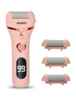 AGARO AG Callus Remover with 3 Interchangeable Head Rollers - CR1727 - Pink