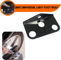 ENEMYT ENE1 Ladies Footrest Stand Compatible for Bike & Cycle Single Site Foor Rest Foot Rest(Black)