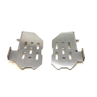 TRP Traders STAINLESS STEEL Pillion Left, Right Foot Rest Mount, REAR Foot Rest FOR ROYAL ENFIELD INTERCEPTOR 650/ CONTINENTAL 650 Foot Rest(Silver)