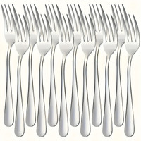 ARSCART Premium Stainless Steel Serving Fork Set(Pack of 12)
