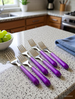 Prodealnet Steel Dessert Fork, Salad Fork, Dinner Fork, Serving Fork, Fruit Fork Set (Pack of 6) /Stainless Steel Fork Set of 6 Pcs Stainless Steel Dinner Fork Set/noodles fork /Stainless Steel Fruit Fork, Salad Fork, Dessert Fork, Serving Fork Set (Pack of 6) Steel, Plastic Serving Fork Set(Pack of