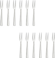 Mkay-Inox 12 Pieces Fruit Forks for Home & Kitchen Stainless Steel Dessert Fork, Fruit Fork Set(Pack of 12)