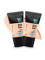 MAYBELLINE NEW YORK Fit Me Matte + Poreless 16H Oil Control Foundation, Shade 115, 18 ml, Pack of 2 Foundation(Shade 115, 36 ml)