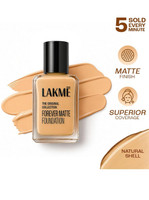 Lakmé Forever Matte , Superior Coverage, Vit E, Lightweight Foundation(Shell, 27 ml)