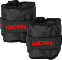 LYCAN 1kg x 2pc ankle weight Best for Fitness, Walking, Jogging, Aerobics and Swimming Black Ankle & Wrist Weight(2 kg)