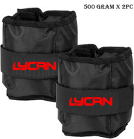 LYCAN 500 gram x 2 pc Black Ankle & Wrist Weight(1 kg)