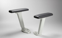 LELA Black And White Ola Replacement Handle Universal Office Fit Chair Arm Rest(Furniture Parts, Steel)