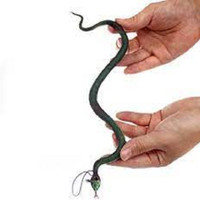 s yuvraj gh-16 rubber snake prank toy for kids 1pc (black) Gag Toy