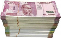 Uprising Store (60 Each x 7 = 420 Fake Note) Playing Indian Currency Fake Note Fake Note Gag Toy(Multicolor)