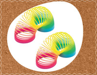 Shivsoft Rainbow Spring Magic Spring Gag Toy for kids (Packof 2pcs)-L93 Slinky Magic Spring Gag Toy