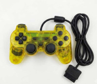 GAMER POINT PS2 TRANSPARENT YELLOW JOYSTICK Gamepad(Yellow, For PS2, PC)