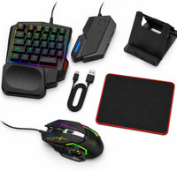 TECHNOLOGIA 5-in-1 Mobile Gaming  Gaming Accessory Kit(Multicolor, For Android)