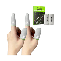 SpinBot Silver Fiber Thumb & Finger Sleeves 2 Pair(4 Pieces)For BGMI,COD,FreeFire|Mobile  Gaming Accessory Kit(Silver, For iOS, Android)