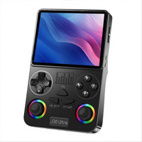 Playtastic J36 Ultra Game Console 4 inch Retro Emulator System 64 GB with RGB joystick lighting & Built-in YouTube support(Black)