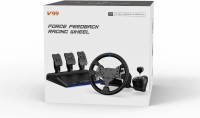 HG WORLD V99 Gaming Steering Wheel with 6+1 Shifter 270/900° Rotation Racing Wheel  Motion Controller(Black, For PS3, PS4, Nintendo Switch, Xbox)