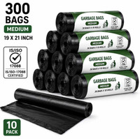 SEVENTEENSTITCH Garbage Bags/Dustbin Bags/Trash Bags Medium 15 L Garbage Bag  Pack Of 300(300Bag )