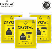 CRYSTAL Heavy Duty Medium 90 Bags Garbage Bag  Pack Of 3(3Bag )