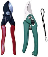 AARAV Heavy Duty Double CUT PRUNNING SECATEURS and Garden Plant Cutter Garden Tool Kit(2 Tools)