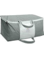Sameer Enterprises Grey Underbed Blanket Rectangular Storage Bag Organizer with Front Handle Big Size Underbed Water Proof Storage Bag/Storage Organizer for Storing Blanket, Clothes Cover, Saree Cover with Zipper Closure Pack of 1(Grey)