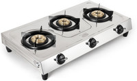 Prestige Prime SS Stainless Steel Manual Gas Stove(3 Burners)