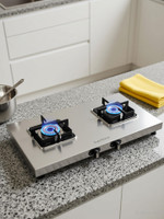 Everflame Prime 2 Burner Gas Stove | ISI Certified | 1.2mm Thick Body | 2 Years Warranty Stainless Steel Manual Gas Stove(2 Burners)