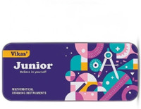 Vikas Junior Mathematical Drawing Toolkit Geometry Box(Multicolor)