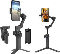 DIGITEK DSG 009F AI 3 Axis Smartphone Gimbal with Telescopic Extendable Rod & AI Tracker 3 Axis Gimbal for Mobile(300.0)