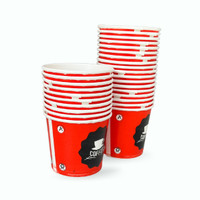 Chikhil (Pack of 100) CP150RDTE Glass Water/Juice Glass(150 ml, Paper, Red)