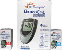 Tcare Dr morepen meter with 25 and 50 strip Glucometer Lancets(75)