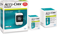ACCU-CHEK Instant Meter with Instant Test Strips Glucometer(White)