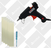Atrocitus ATC007GT 20W Hot Glue Gun With 25Pcs Glue Stick and Tester for Craft,Art Standard Temperature Corded Glue Gun(7 mm)