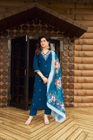 VIMURA FASHION Floral Print Kurta, Trouser/Pant & Dupatta Set