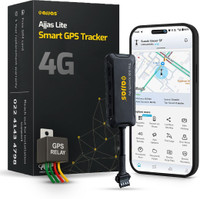 Ajjas Lite - Wired Tracker with Remote Engine Lock for Car, Bike, Truck, Bus GPS Device(Black)